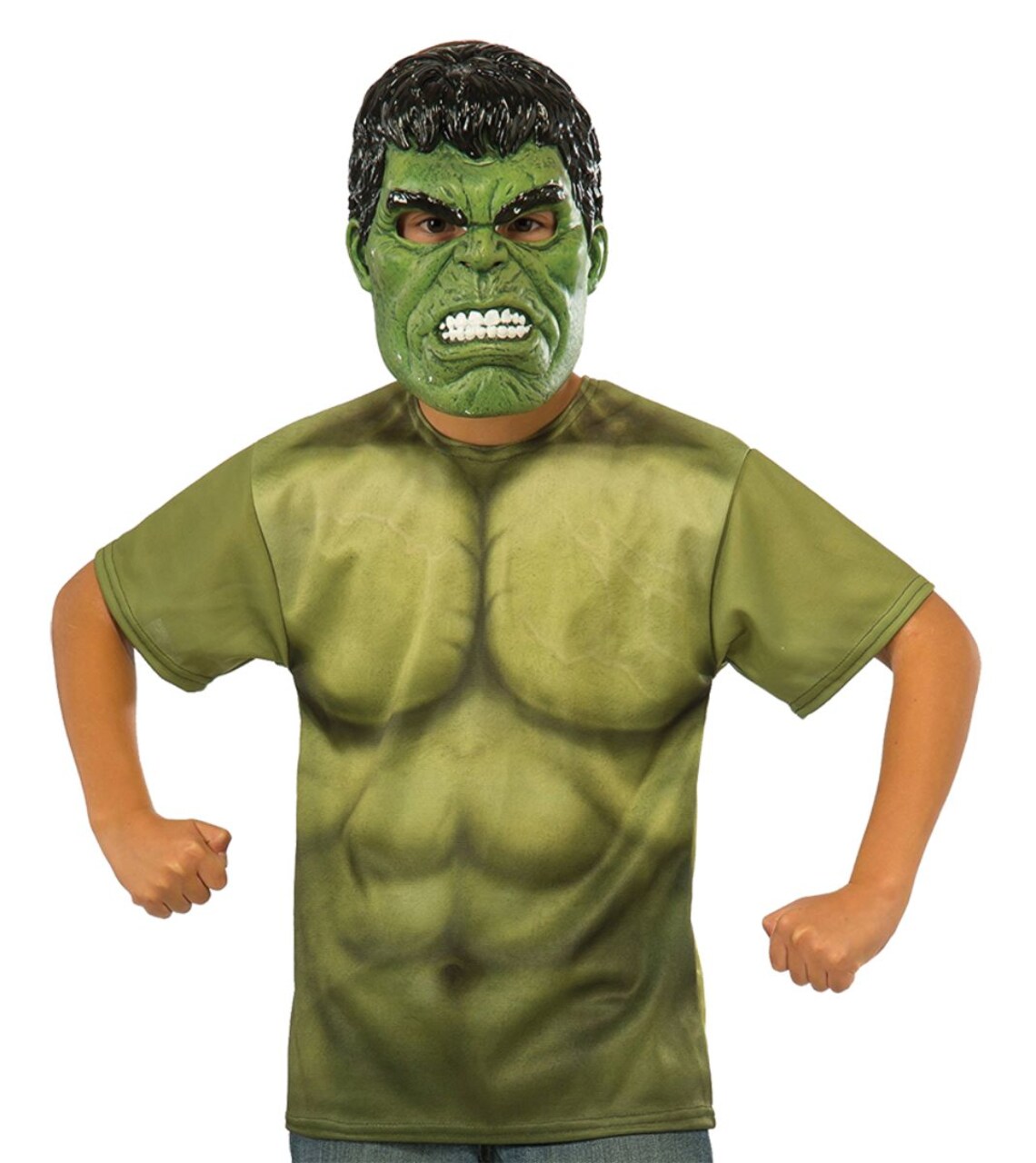 The Costume Center Green and Black Hulk Unisex Child Halloween Costume Set - Small